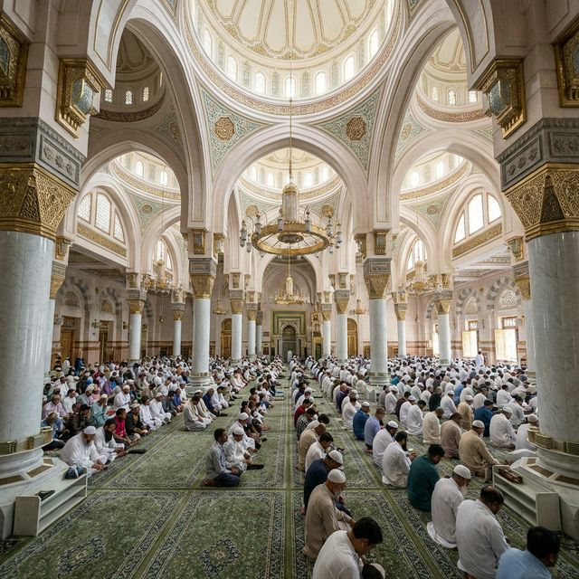 المسجد النبوي الشريف في المدينة المنورة - أجواء روحانية