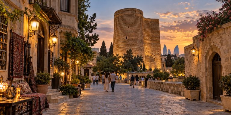 Baku Azerbaijan Icherisheher old town