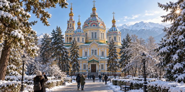 Almaty Kazakhstan Ascension Cathedral in Panfilov Park